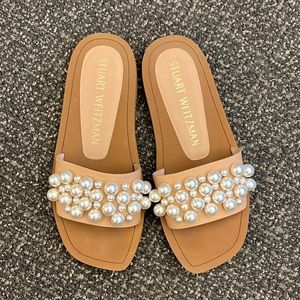 Stuart Weitzman Pearl Flat Slide sandal